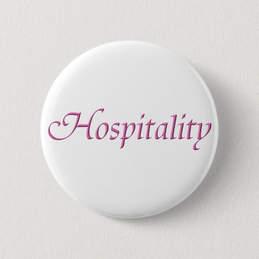 Badge Rond 5 Cm Hospitalité (Devant)