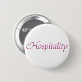 Badge Rond 5 Cm Hospitalité (Devant & derrière)