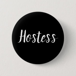 Badge Rond 5 Cm Hostess Minimalist Bridal shower Gifts Weddings