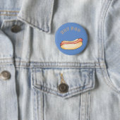 Badge Rond 5 Cm Hot dog (En situation)
