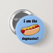 Badge Rond 5 Cm Hot dog drôle (Devant & derrière)