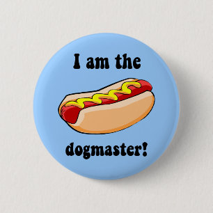 Badge Rond 5 Cm Hot dog drôle