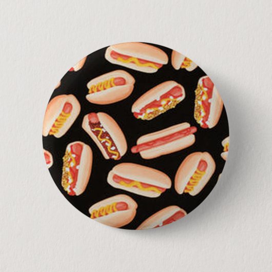 Badge Rond 5 Cm Hot-dogs (Devant)
