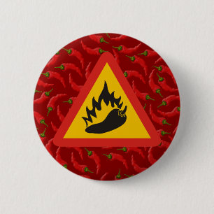 Badge Rond 5 Cm Hot pepper danger