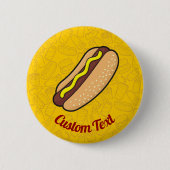 Badge Rond 5 Cm Hotdog (Devant)