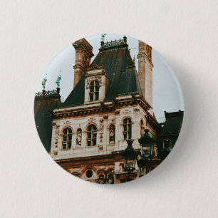 Badge Rond 5 Cm Hôtel de Ville, 4e arrondissement, Paris - France