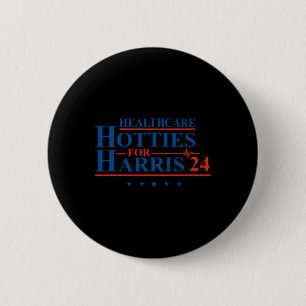 Badge Rond 5 Cm Hôtels De Santé Pour Harris 24 Kamala Harris Pour