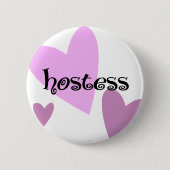Badge Rond 5 Cm Hôtesse (Devant)