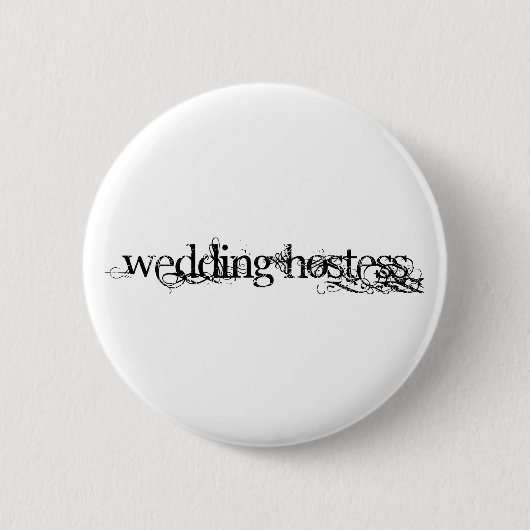 Badge Rond 5 Cm Hôtesse de mariage (Devant)