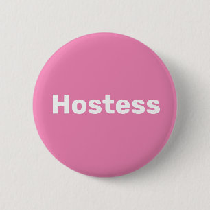 Badge Rond 5 Cm Hôtesse de mariage minimaliste Fête de mariage