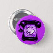 Badge Rond 5 Cm Hotline Purple (Devant & derrière)