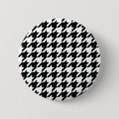 Badge Rond 5 Cm Houndstooth (Devant)