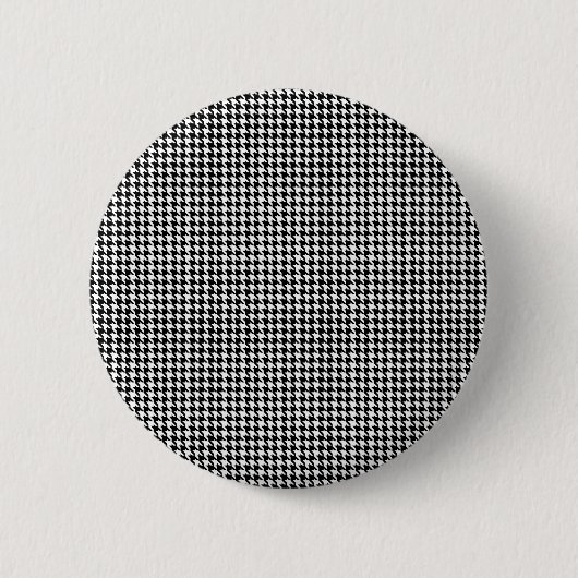 Badge Rond 5 Cm Houndstooth Personnalisé (Devant)