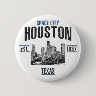 Badge Rond 5 Cm Houston