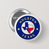 Badge Rond 5 Cm Houston Texas (Devant & derrière)