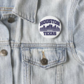 Badge Rond 5 Cm Houston, Texas (En situation)
