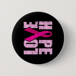 Badge Rond 5 Cm HOVE LOVE Sensibilisation au cancer du sein Journé