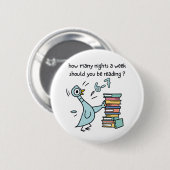 Badge Rond 5 Cm How Many Nights a Week Should You Be Reading? 67 (Devant & derrière)