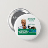 Badge Rond 5 Cm Howie Hawkins à la présidence (Devant & derrière)