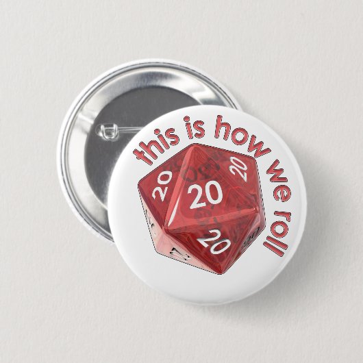 Badge Rond 5 Cm HowWeRoll20s (Devant & derrière)