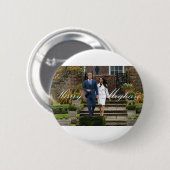 Badge Rond 5 Cm HRH Prince Harry et Meghan Markle Mariage royal (Devant & derrière)