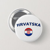 Badge Rond 5 Cm Hrvatska (Devant & derrière)