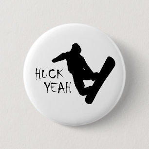 Badge Rond 5 Cm Huck Yeah