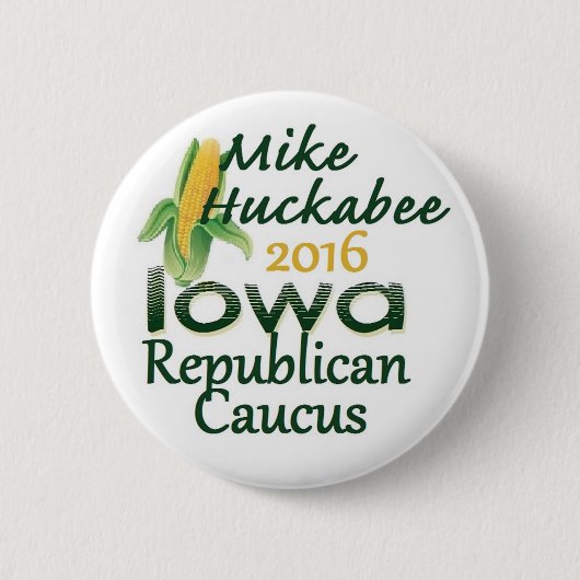 BADGE ROND 5 CM HUCKABEE 2016 (Devant)