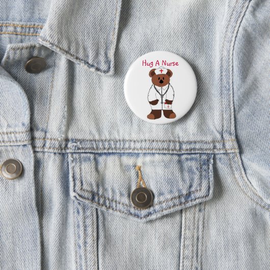 Badge Rond 5 Cm Hug A (En situation)