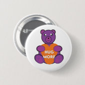 Badge Rond 5 Cm Hug More Teddy (Devant & derrière)