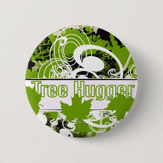 Badge Rond 5 Cm Hugger d'arbre (Devant)