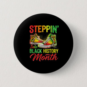 Badge Rond 5 Cm Hugvyn Entre Dans Le Mois De L'Histoire Des Noirs