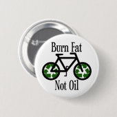 Badge Rond 5 Cm Huile de graisse de brûlure pas (Devant & derrière)