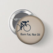Badge Rond 5 Cm Huile de graisse de brûlure pas (Devant & derrière)