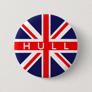 Badge Rond 5 Cm Hull : Drapeau britannique