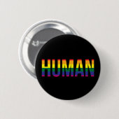 Badge Rond 5 Cm Humain de gay pride (Devant & derrière)