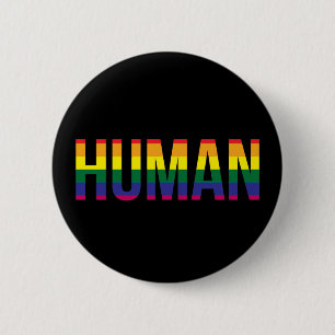 Badge Rond 5 Cm Humain de gay pride