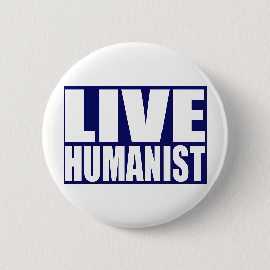 Badge Rond 5 Cm Humaniste vivant (Devant)