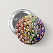 Badge Rond 5 Cm Humanité Entrelacée (Devant & derrière)