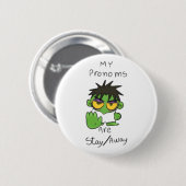 Badge Rond 5 Cm Humeur d'introverti cool (Devant & derrière)
