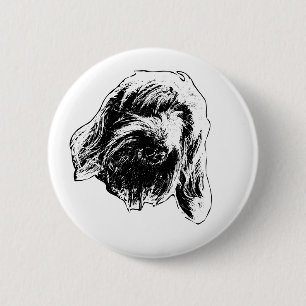 Badge Rond 5 Cm Humeur Douce de Spinone