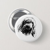 Badge Rond 5 Cm Humeur Douce de Spinone (Devant & derrière)