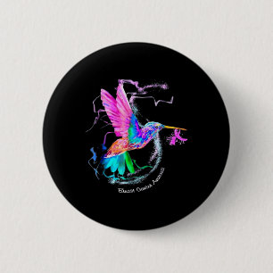 Badge Rond 5 Cm Hummingbird