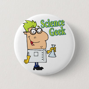 Badge Rond 5 Cm humoristique geek de science