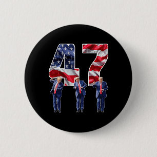 Badge Rond 5 Cm Humoristique Trump Danseuse De Victoire Trump Dans