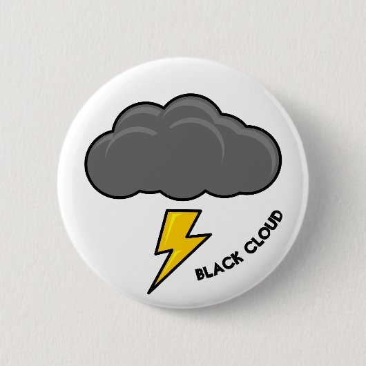 Badge Rond 5 Cm Humour Black Cloud EMS 911 (Devant)
