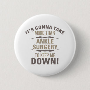Badge Rond 5 Cm Humour de chirurgie Ankle