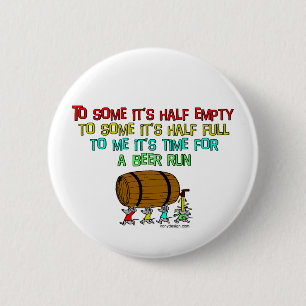 Badge Rond 5 Cm Humour de course de bière