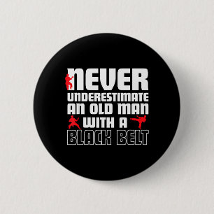 Badge Rond 5 Cm Humour de karaté cool pour hommes Cadeau drôle d'a