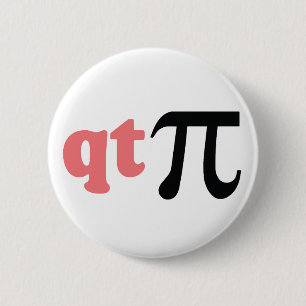 Badge Rond 5 Cm Humour de maths - pièce en t mignonne pi